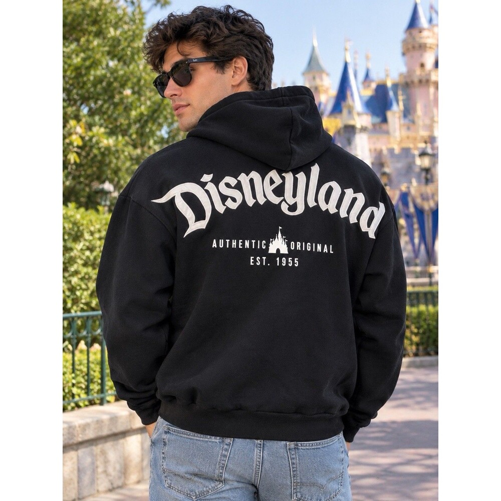 Y2K VTG Disneyland Zip-Up Hoodie Long Sleeve